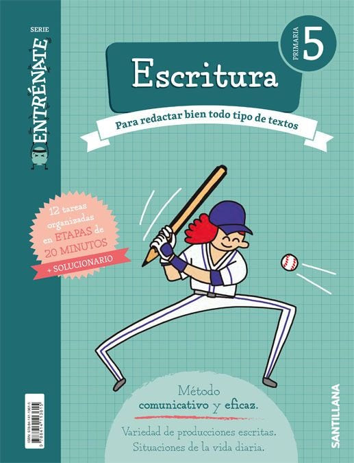 CUADERNO ESCRITURA SERIE ENTRENATE 5 PRIMARIA | Varios autores | 9788414113615 (Santillana) Imagen principal del producto