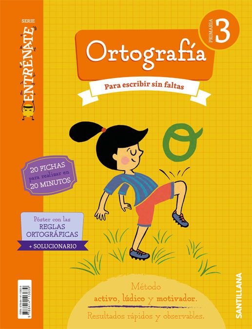 CUADERNO ORTOGRAFIA SERIE ENTRENATE 3 PRIMARIA | Varios autores | 9788414113639 (Santillana) Imagen principal del producto