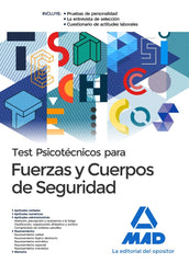 TEST PSICOTECNICOS PARA FUERZAS Y CUERPOS DE SEGURIDAD | AA,VV, | MAD | 9788414207888