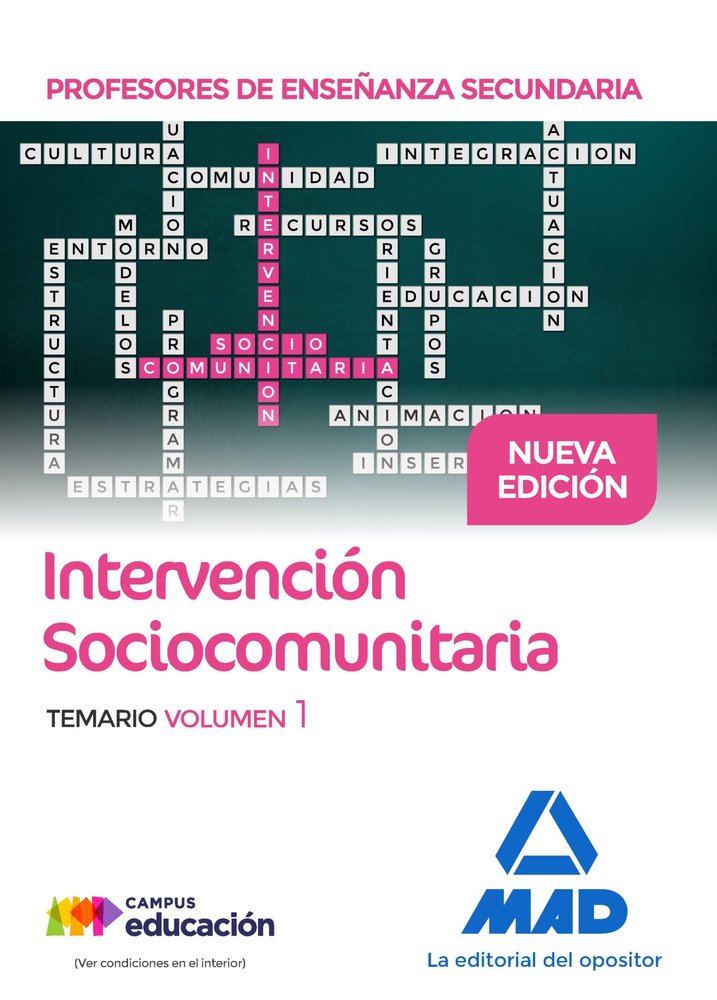 PROFESORES DE ENSEÑANZA SECUNDARIA INTERVENCION SOCIOCOMUNIT | RIBES ANTUÑA DOLORES | MAD | 9788414208755 Imagen principal del producto