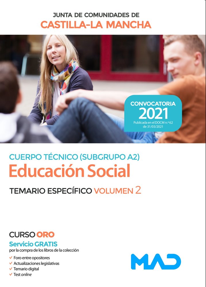 CUERPO TECNICO A2 EDUCACION SOCIAL ESPECIFICO VOL 2 CMANCHA | AA,VV | MAD | 9788414244913 Imagen principal del producto