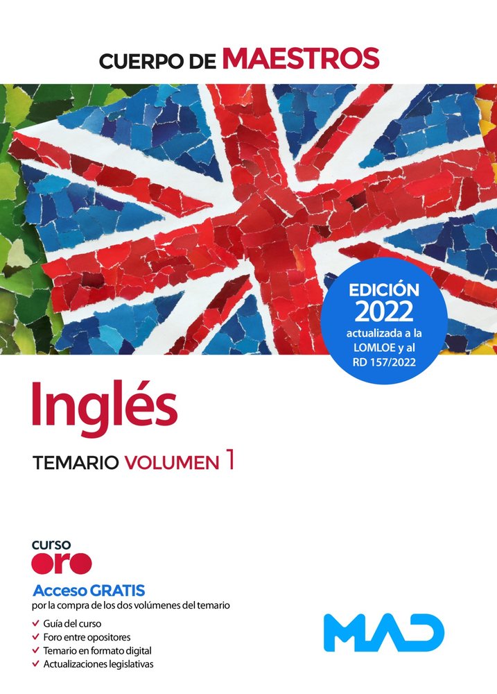 CUERPO MAESTROS INGLES TEMARIO VOLUMEN 1 | GARCIA LUCAS, ISABEL/ANTOLINO MURCIA, RO | MAD | 9788414259559 Imagen principal del producto