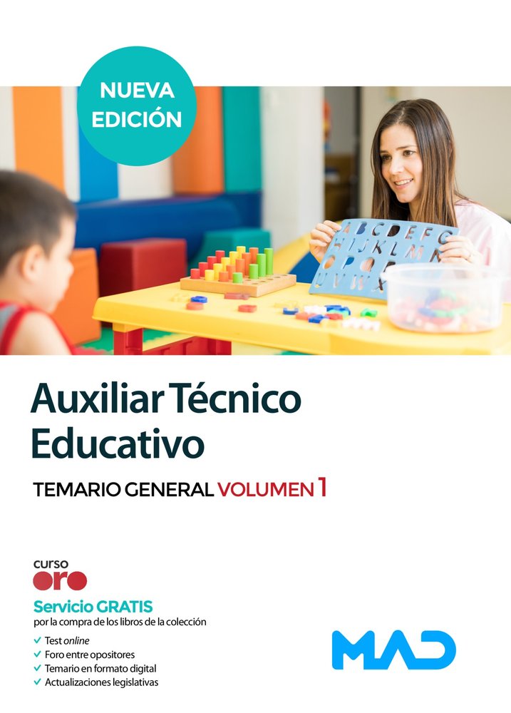 AUXILIAR TECNICO EDUCATIVO TEMARIO GENERAL VOLUMEN 1 | CLAVIJO GAMERO, ROCIO/FERNANDEZ GONZALEZ | MAD | 9788414259603