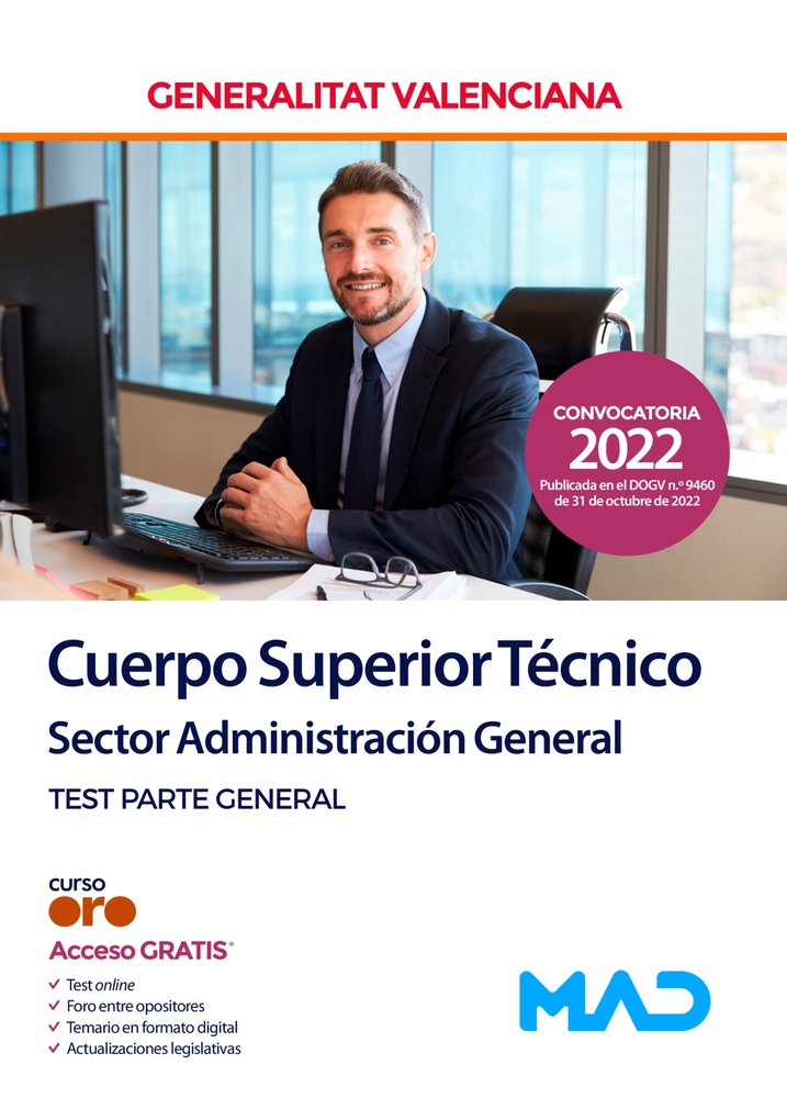 CUERPO SUPERIOR TECNICO TEST GENERALITAT VALENCIA | AA,VV | MAD | 9788414263747