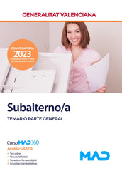 SUBALTERNO/A GENERALITAT VALENCIANA TEMARIO PARTE GENERAL | 7 EDITORES/ROJO ARNAU, JOSE VICENTE/SOUT | MAD | 9788414265154