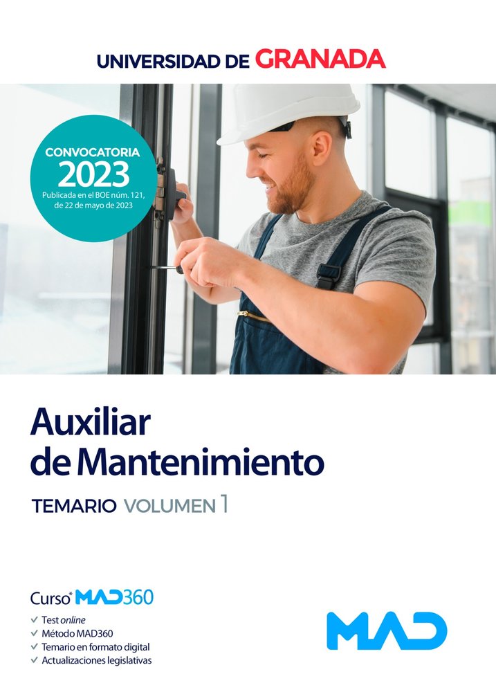 AUXILIAR DE MANTENIMIENTO DE LA UNIVERSIDAD DE GRANADA, TEM | 7 EDITORES/PONCE MARTINEZ, LIDIA MARINA/ | MAD | 9788414272411 Imagen principal del producto