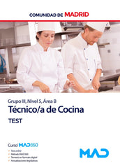 TECNICO/A COCINA GRUPO III NIVEL 5 AREA B COMUNIDAD MADRID | AA,VV | MAD | 9788414273654