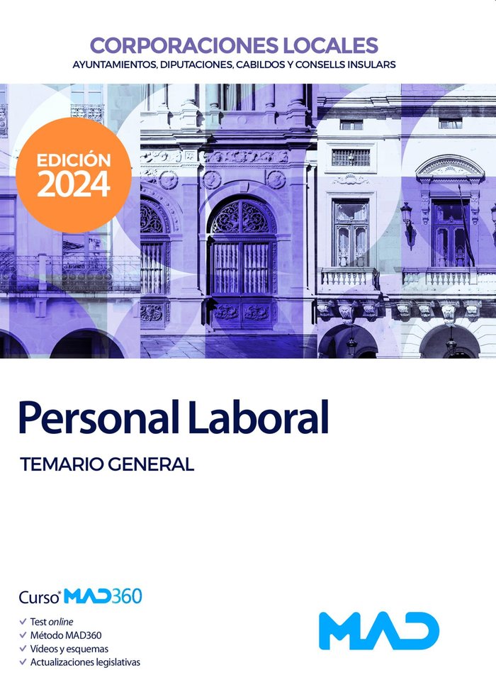 PERSONAL LABORAL AYUNTAMIENTO DIPUTACIONES Y OTRAS TEMARIO - 9788414278703 Imagen principal del producto