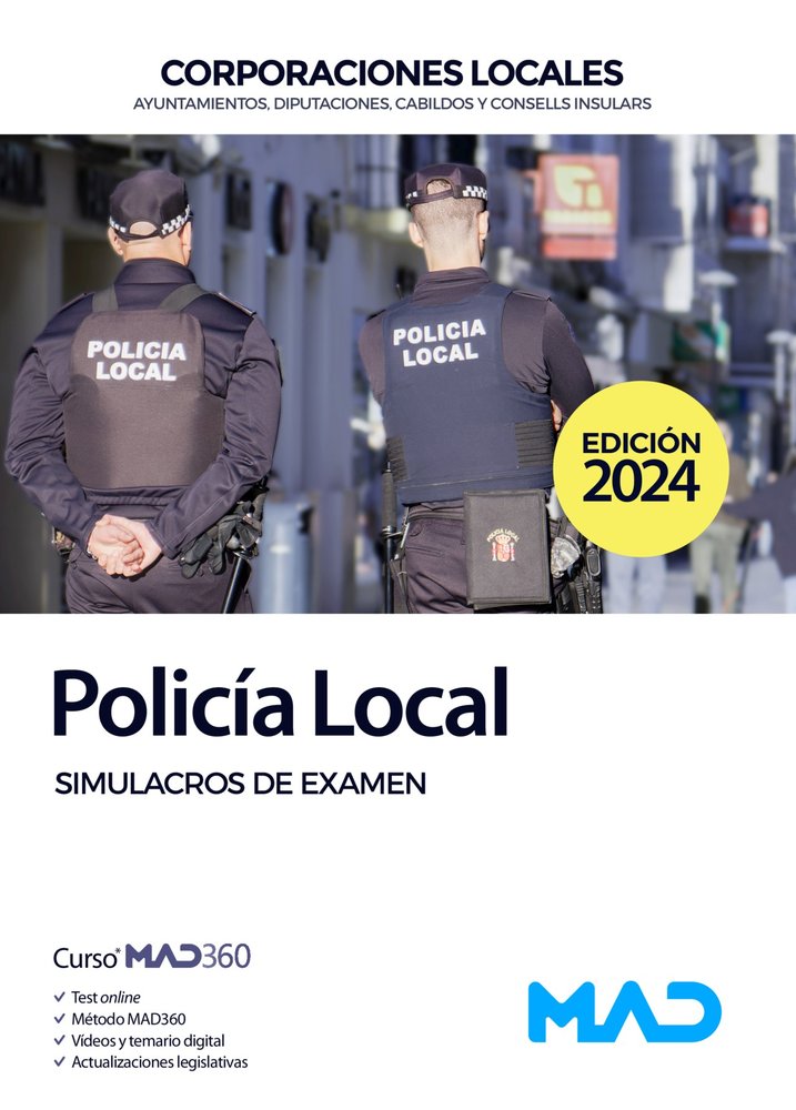 POLICIA LOCAL SIMULACROS DE EXAMEN | AA,VV | MAD | 9788414279120 Imagen principal del producto