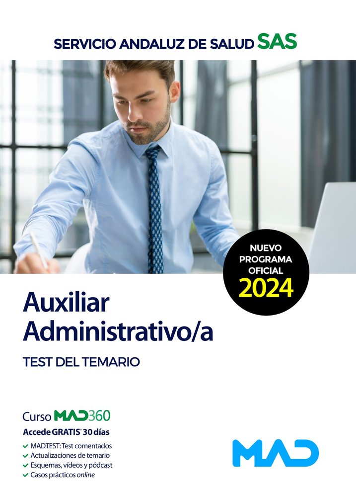 AUXILIAR ADMINISTRATIVO/A TEST DEL TEMARIO SAS | AA,VV | MAD | 9788414286852