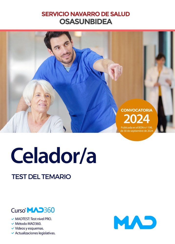 CELADOR/A TEST TEMARIO SERVICIO NAVARRO SALUD OSASUNBIDEA | AA,VV | MAD | 9788414288320