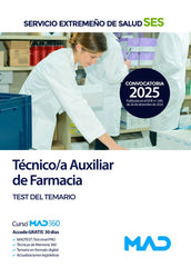 TECNICO/A AUXILIAR DE FARMACIA TEST SES 2025 EXTREMADURA | AA,VV | MAD | 9788414292068