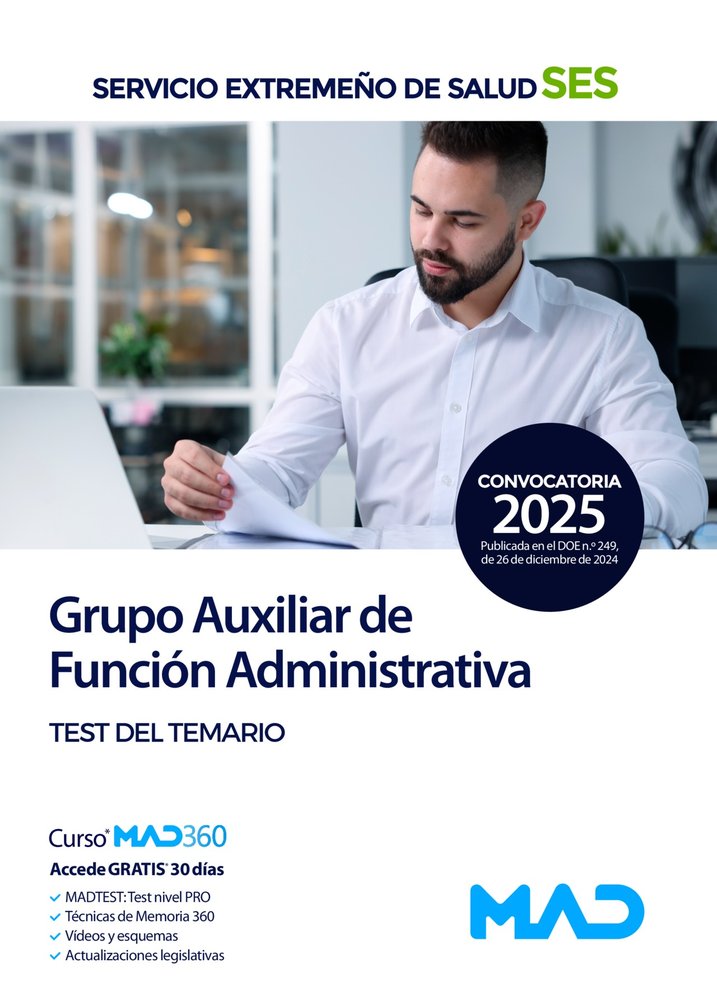 GRUPO AUXILIAR FUNCION ADMINISTRATIVA SERVICIO EXTREMEÑO SA | GOMEZ MARTINEZ, DOMINGO/PEREZ SANCHEZ-RO | MAD | 9788414292136