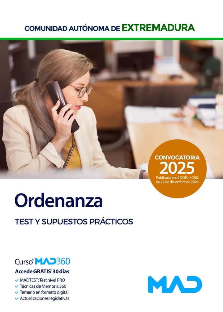 ORDENANZA PERSONAL LABORAL GRUPO V TEST Y SUPUESTO PRACTICO | AA,VV | MAD | 9788414292549 Imagen principal del producto