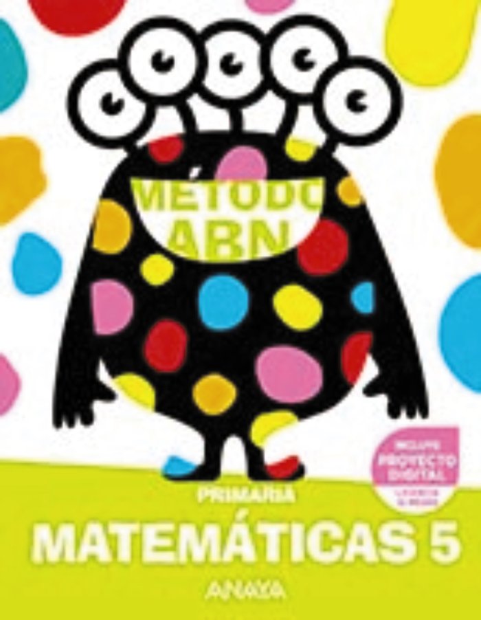 Matemáticas ABN 5. | Varios autores | 9788414302712 (Anaya Texto) Imagen principal del producto