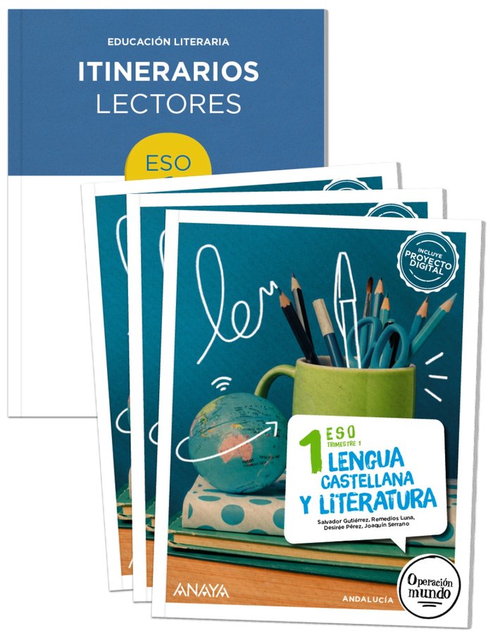 Lengua y Literatura 1. (Trimestres + Itinerarios lectores) | Varios autores | 9788414304822 (ANAYA TEXTO) Imagen principal del producto