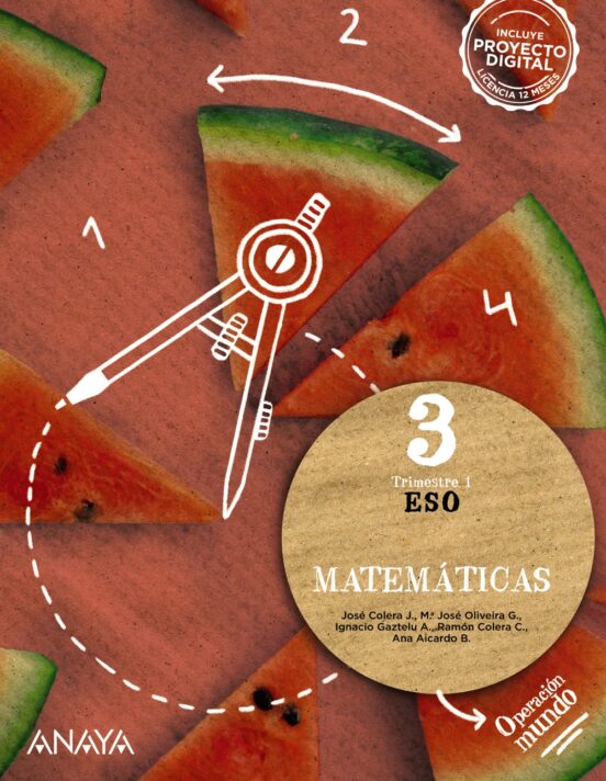 ✅ MATEMATICAS 3º ESO + LIBRO DIGITAL VV.AA. ANAYA - 9788414305324 Imagen principal del producto