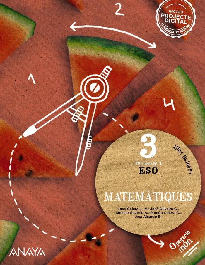 Matemàtiques 3. | Varios autores | 9788414305843 (ANAYA TEXTO)
