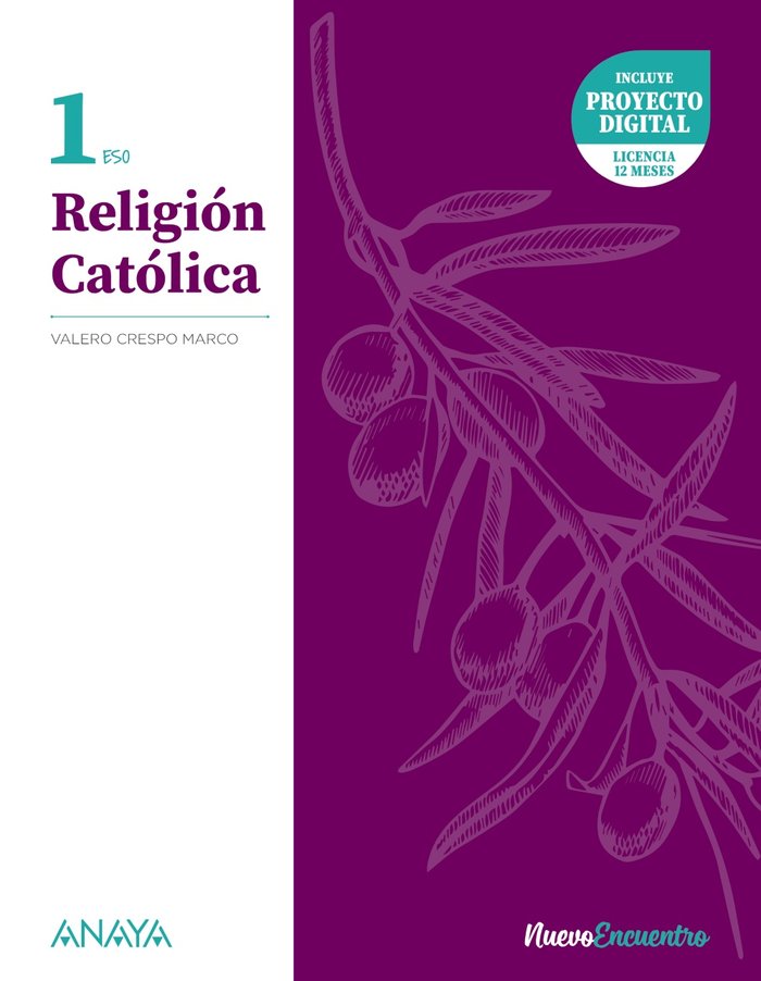 Religión Católica 1. | Varios autores | 9788414309940 (ANAYA TEXTO) Imagen principal del producto