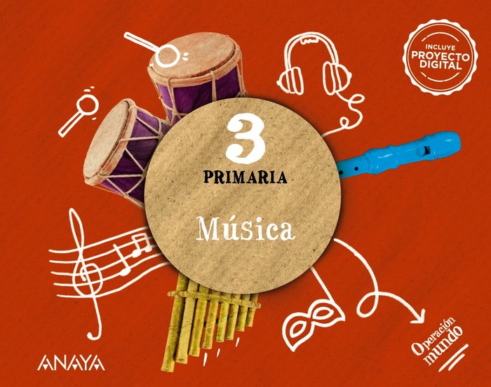 Música 3 | Varios autores | 9788414313015 (Anaya Texto) Imagen principal del producto