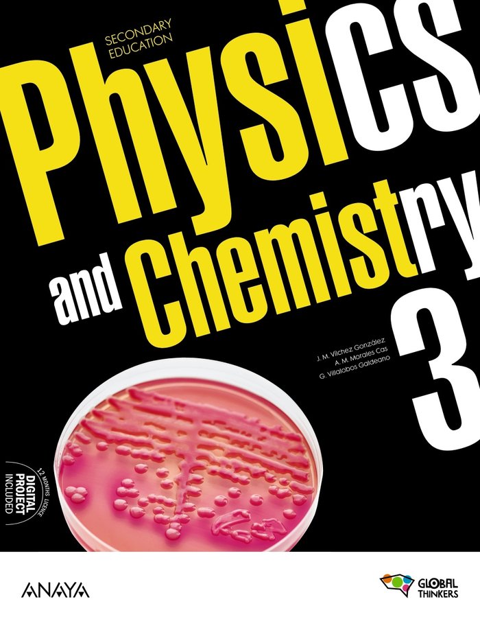 Physics and Chemistry 3. Student's Book | Varios autores | 9788414313992 (ANAYA TEXTO) Imagen principal del producto