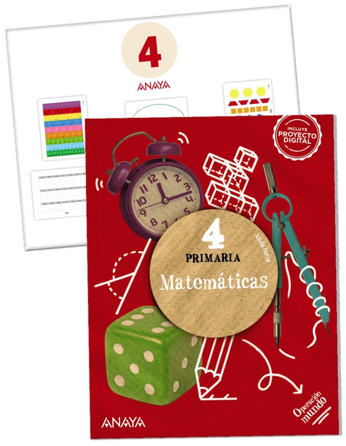 Matemáticas 4. (Incluye material manipulativo) | Varios autores | 9788414319901 (Anaya Texto) Imagen principal del producto