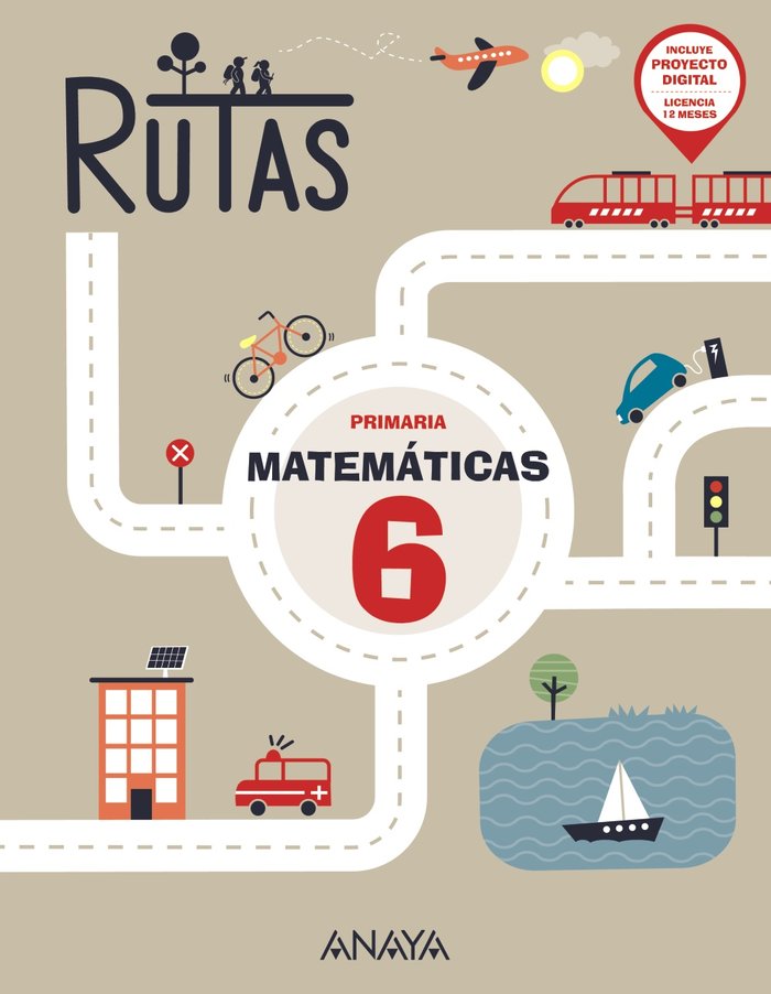 Matemáticas 6. RUTAS | Varios autores | 9788414322307 (Anaya Texto)