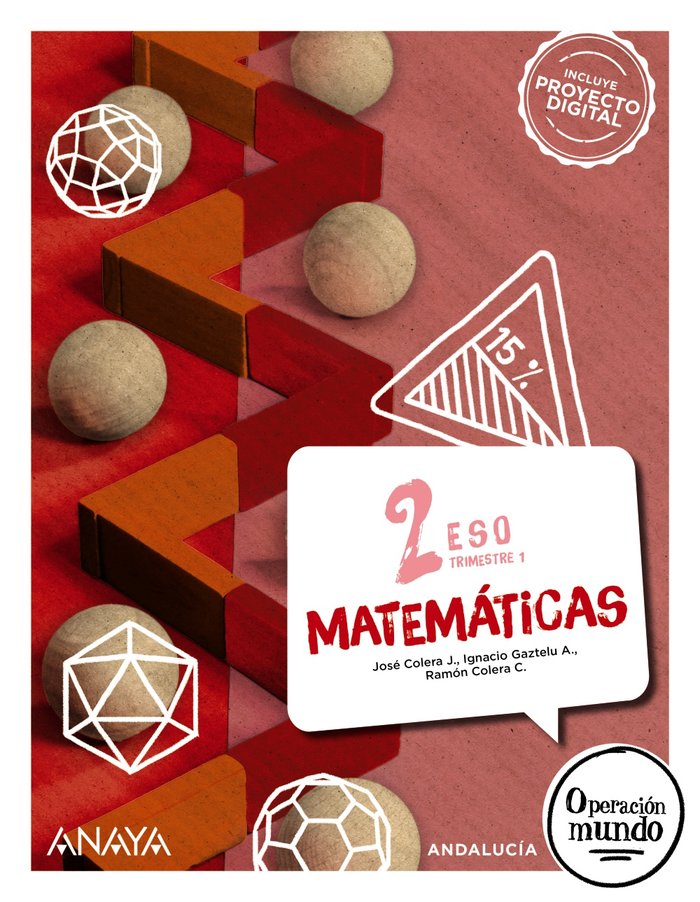 Matemáticas 2. Trimestres | Varios autores | 9788414325063 (ANAYA TEXTO)