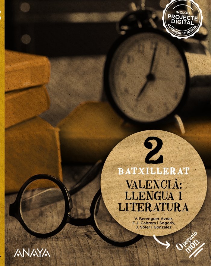 ✅ LLENGUA I LITERATURA 2ºBACH VALENCIA OPERAC,MUNDO 23 I BERENGUER AZNAR, VICENT/CABRERA I SOGORB I BARCANOVA EDITORIAL (CATALUÑA) I 9788414329498