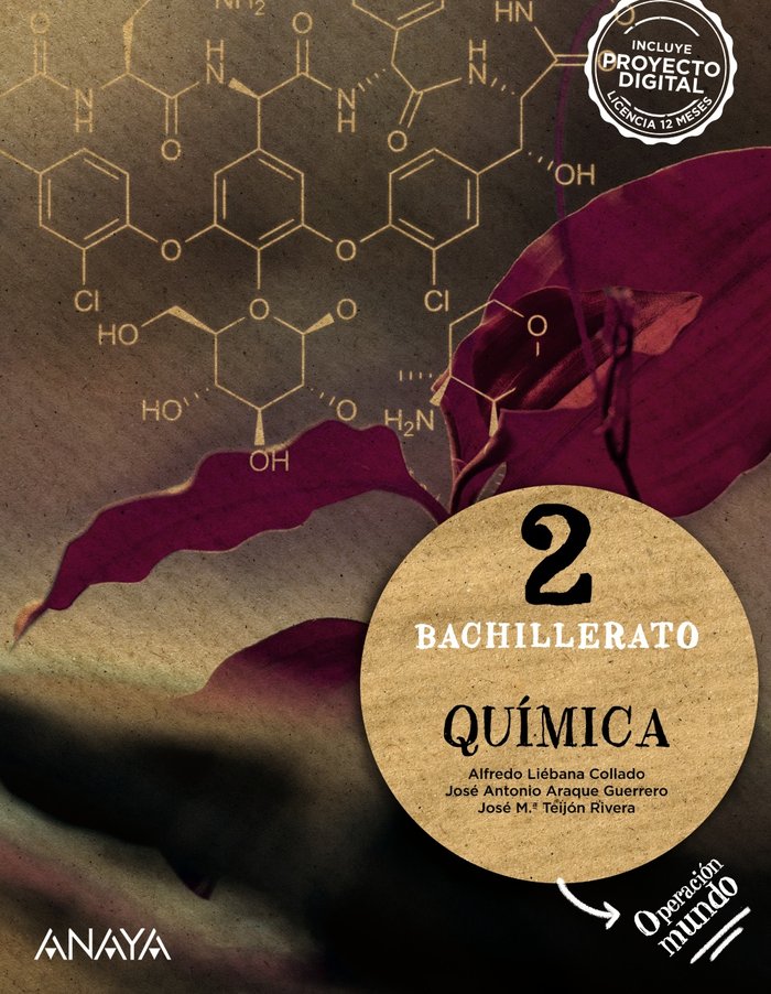 ✅ QUIMICA 2ºBACH 23 OPERACION MUNDO I AA,VV I ANAYA TEXTO I 9788414329955 Imagen principal del producto