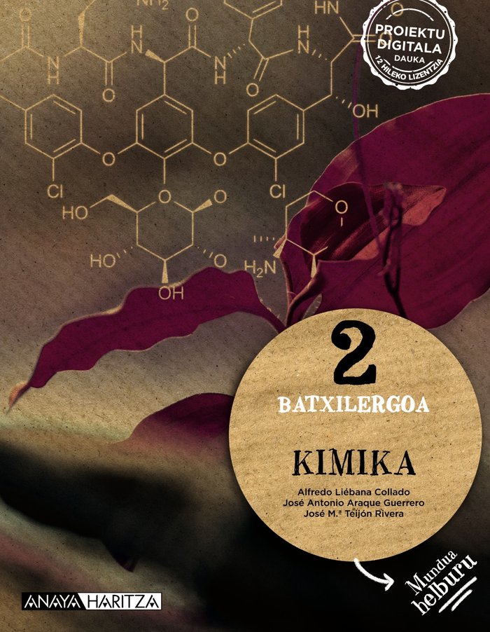 ✅ KIMIKA 2ºBACH EUSQUERA I LIEBANA COLLADO, ALFREDO/ARAQUE GUERRERO I ANAYA TEXTO I 9788414329993 Imagen principal del producto