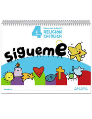 SIGUEME RELIGION CATOLICA EI 4AÑOS 24 | AA,VV | 9788414338247 (Anaya Texto)