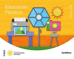 EDUCACION PLASTICA 6 PRIMARIA CONSTRUYENDO MUNDOS | Varios autores | 9788414408070 (Santillana)