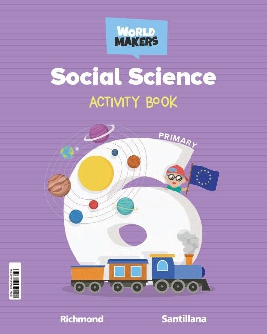 SOCIAL SCIENCE 6 PRIMARY ACTIVITY BOOK WORLD MAKERS | Varios autores | 9788414408216 (Santillana) Imagen principal del producto