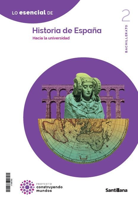 ✅ HISTORIA DE ESPAÑA 2ºBACH 23 CONSTRUYENDO MUNDOS I AA,VV I SANTILLANA I 9788414408797 Imagen principal del producto