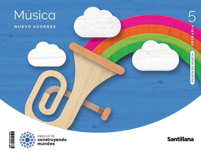 Música 5º EP Murcia 24 Nuevo Acordes (Santillana) - 9788414414590 Imagen principal del producto