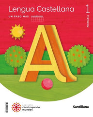 LENGUA 1oEP PASO MAS CUADRICULA 23 CONSTRUYENDO MUNDOS | AA,VV | 9788414424759 (Santillana)