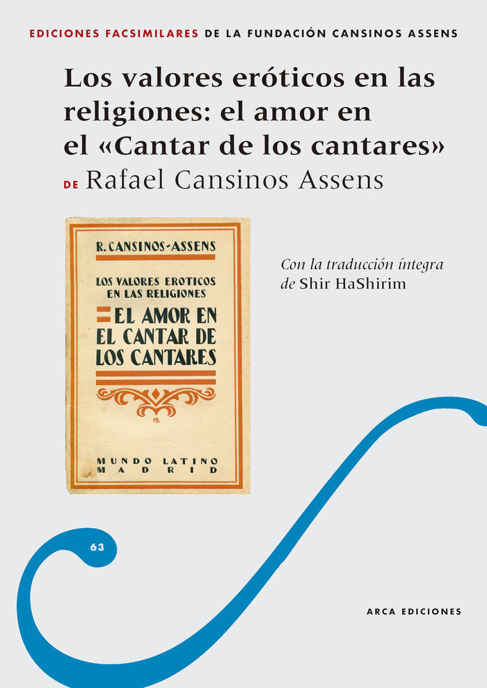 LOS VALORES EROTICOS EN LAS RELIGIONES EL AMOR EN EL CANTAR - 9788415957331 Imagen principal del producto