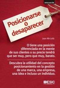 POSICIONARSE O DESAPARECER - 9788415986652 Imagen principal del producto