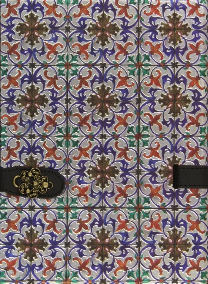CUADERNO AZULEJOS DE PORTUGAL 3 MARCAPAGINAS ROJO | Nan | 9788416055302 (Boncahier) Imagen principal del producto