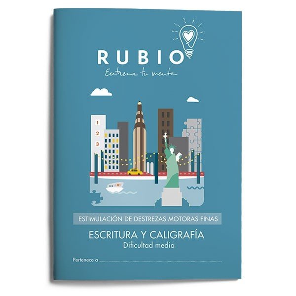 RUBIO ESCRITURA CALIGRAFIA DIFICUL,MEDIA 16(PARKINSON) | FUNDACION CUADERNOS RUBIO | RUBIO | 9788416744046