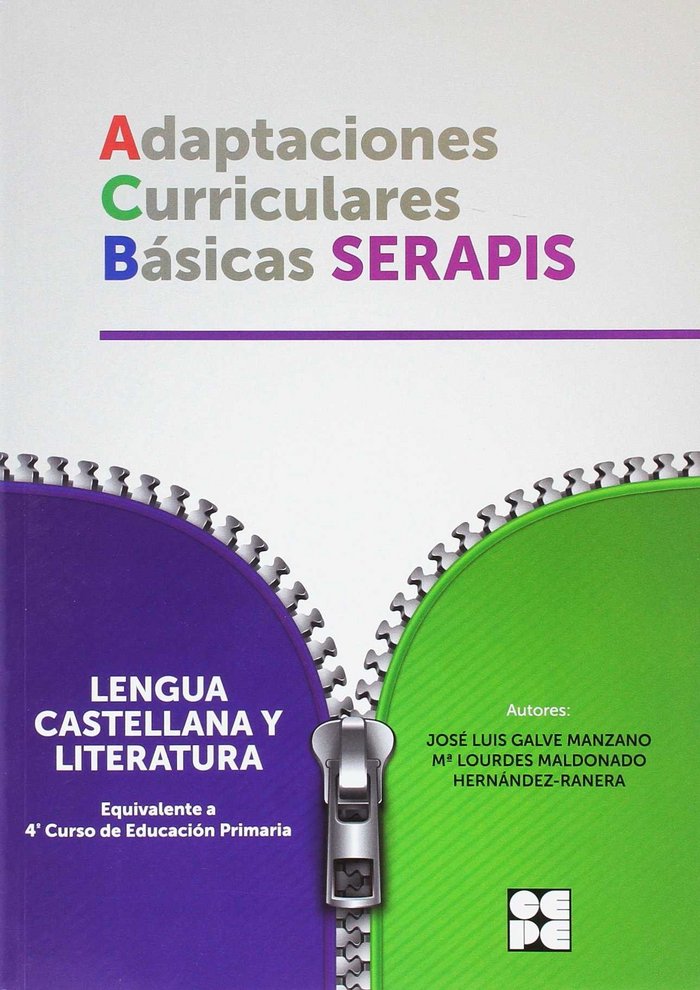 LENGUA 4P - ADAPTACIONES CURRICULARES BÁSICAS SERAPIS I Galve Manzano, José Luis;Maldonado Hernández-Ranera, Mª L. I Ciencias de la Educación Preescolar y Especial I 9788416941230