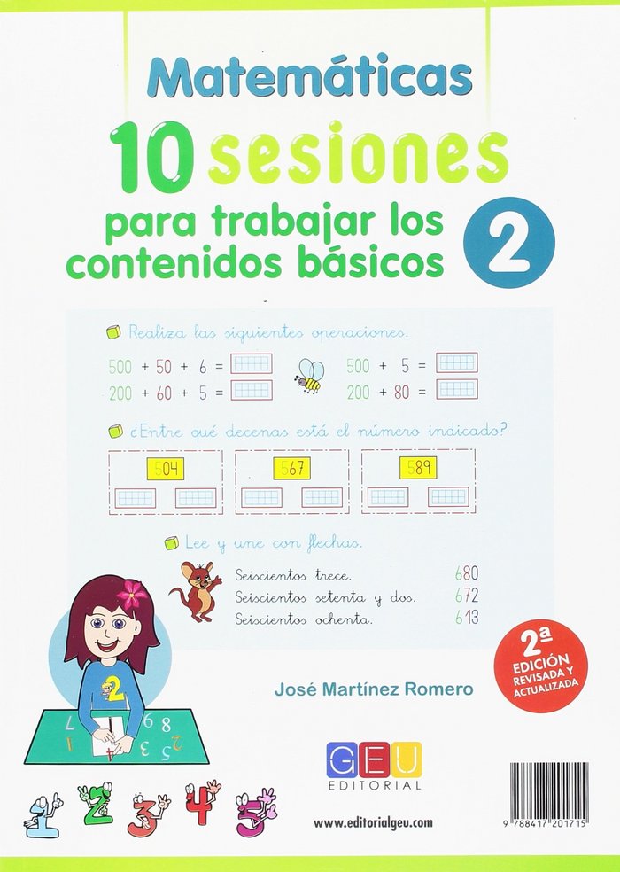 10 SESIONES PARA TRABAJAR CONTENIDOS BASICOS 2 | MARTINEZ ROMERO,JOSE | GEU | 9788417201715 Imagen principal del producto