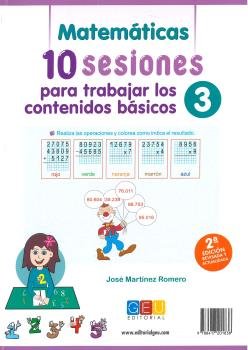 10 SESIONES PARA TRABAJAR CONTENIDOS BASICOS 3 2ªED | AA,VV | GEU | 9788417201838
