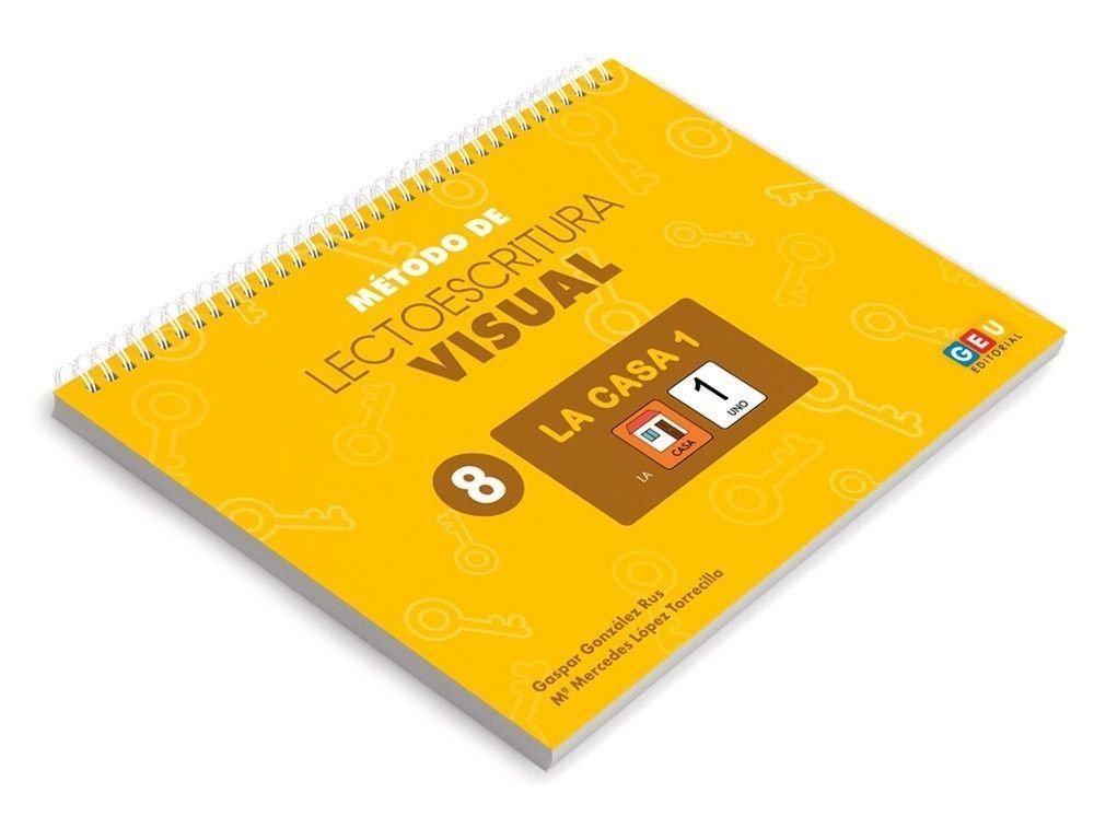 METODO LECTOESCRITURA VISUAL 8 LA CASA 1 | AA,VV | GEU | 9788417201869