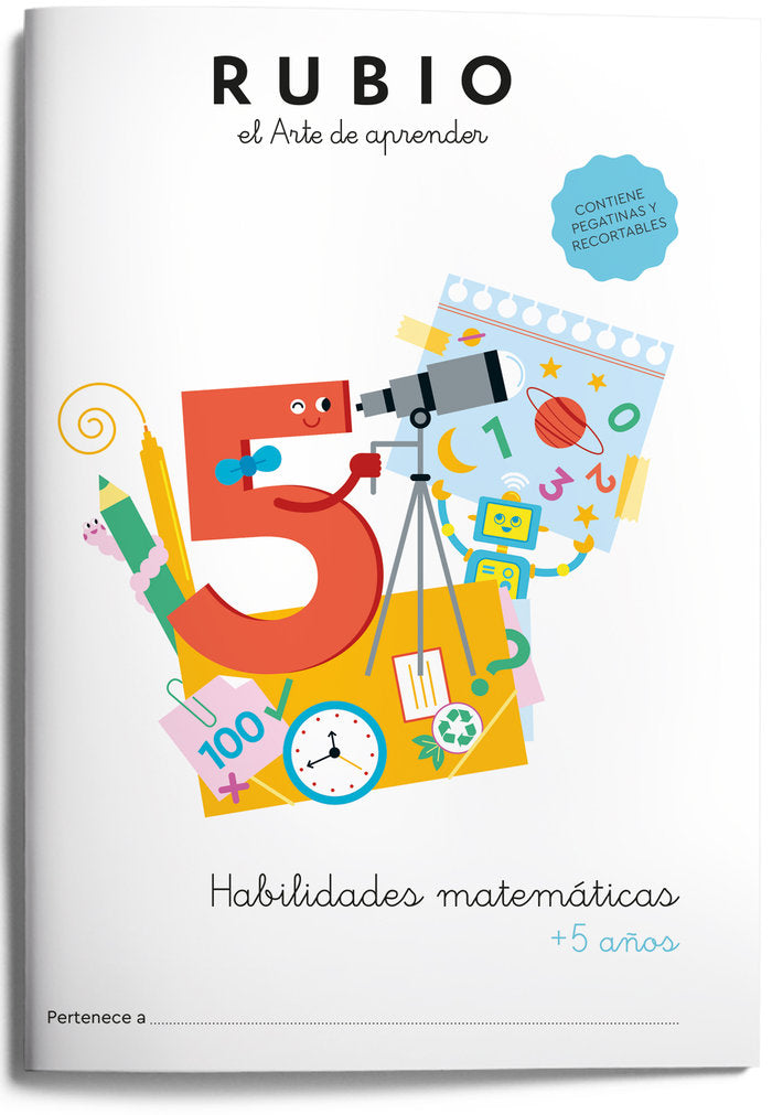 HABILIDADES MATEMATICAS 5 AÑOS RUBIO - 9788417427757 Imagen principal del producto