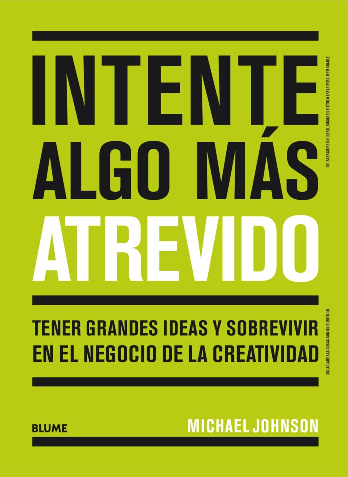 INTENTE ALGO MÁS ATREVIDO I Johnson, Michael I BLUME (Naturart) I 9788417492892