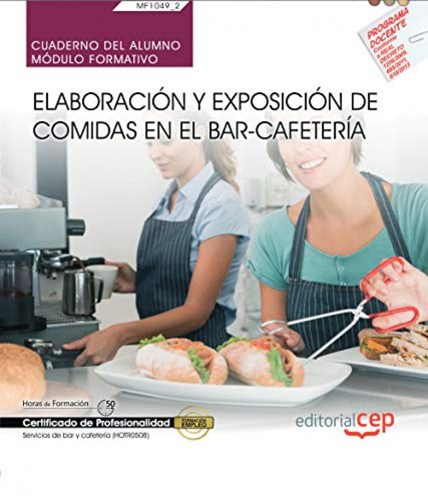 Cuaderno Alumno Elaboracion y Exposicion Comidas Bar Cafete Imagen principal del producto