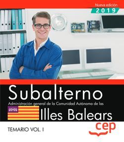 Subalterno. Administración general de la Comunidad Autónoma de las Illes Balears. Temario Vol. I Imagen principal del producto