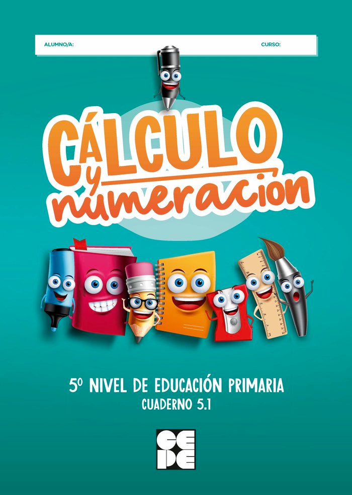 CÁLCULO Y NUMERACIÓN 5.1 HIPATIA I Trallero de Lucas, Cristina;Romera Valdehita, Miguel Ángel;Galve Manzano, José Luis;Trallero Sanz, Manuel;Moreno Ojeda, José Miguel I Ciencias de la Educación Preescolar y Especial I 9788418044373